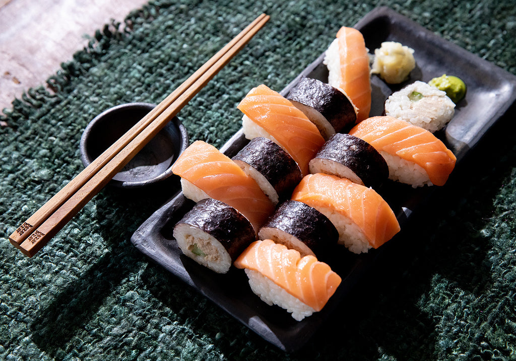 The Burned Sushi Plate - Black - L